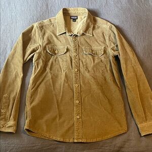 Patagonia Men's Corduroy Casual Button Down Shirt - Tan/Brown